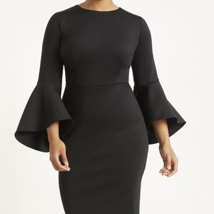 Eloquii Navy Blue Flare Sleeve Dress NWT Size 20